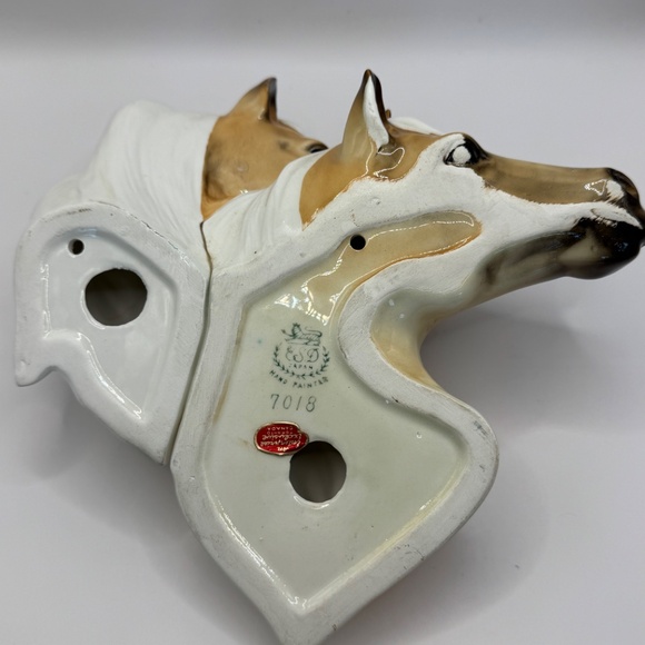 Vintage 1950’s Norcrest made in Japan Double Palomino Wall Hanging. Mint Cond. - Picture 4 of 11